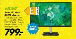 Bilka Acer 27” Vero RS272 skærm, DKK 799 tilbud