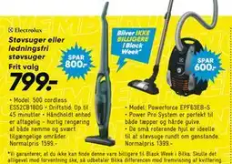 Bilka Støvsuger eller ledningsfri støvsuger, DKK 799 tilbud