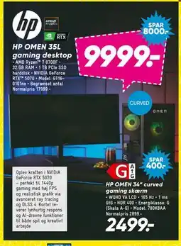 Bilka HP OMEN 35L gaming desktop, DKK 9999 tilbud