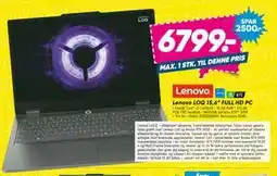 Bilka Lenovo LOQ 15,6” FULL HD PC, DKK 6799 tilbud