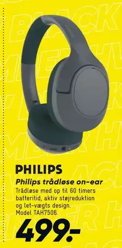 Bilka Philips trådløse on-ear, DKK 499 tilbud