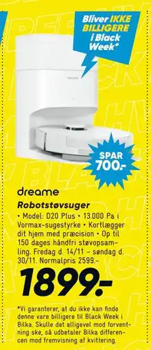 Bilka Robotstøvsuger, DKK 1899 tilbud