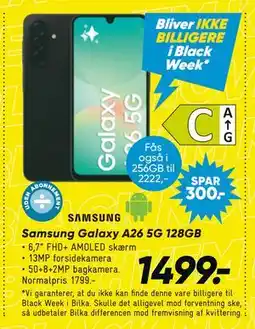 Bilka Samsung Galaxy A26 5G 128GB, DKK 1499 tilbud