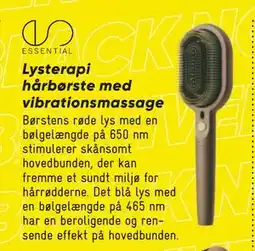 Bilka Lysterapi hårbørste med vibrationsmassage, DKK 399 tilbud