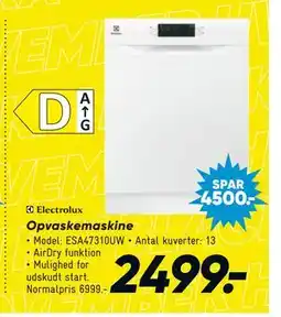 Bilka Opvaske maskine, DKK 2499 tilbud