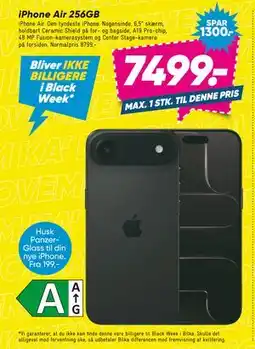 Bilka iPhone Air 256GB, DKK 7499 tilbud
