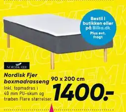 Bilka Nordisk Fjer boxmadrasseng, DKK 1400 tilbud