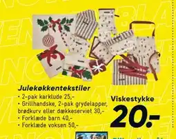 Bilka Julekøkkentekstiler tilbud
