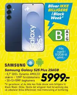 Bilka Samsung Galaxy S25 Plus 256GB, DKK 5999 tilbud