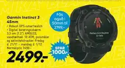 Bilka Garmin Instinct 3 45mm, DKK 2499 tilbud