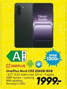 Bilka OnePlus Nord CE5 256GB/8GB, DKK 1999 tilbud