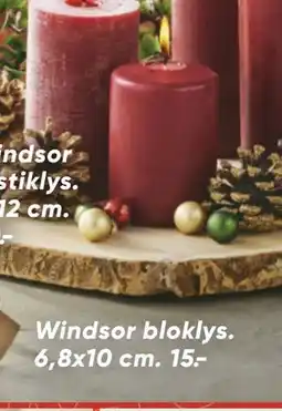 Bilka Windsor bloklys, DKK 15 tilbud