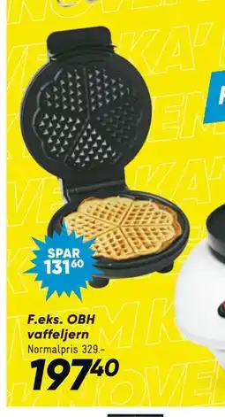Bilka OBH vaffeljern, DKK 197.4 tilbud
