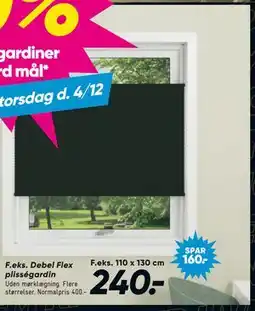 Bilka Debel Flex plisségardin, DKK 240 tilbud