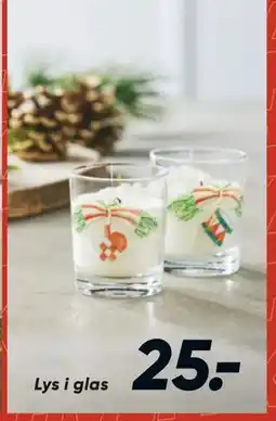 Bilka Lys i glas, DKK 25 tilbud