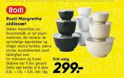 Bilka Rosti Margrethe skålesæt, DKK 299 tilbud