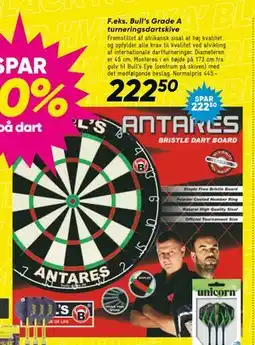 Bilka Bull’s Grade A turneringsdartskive, DKK 222.5 tilbud