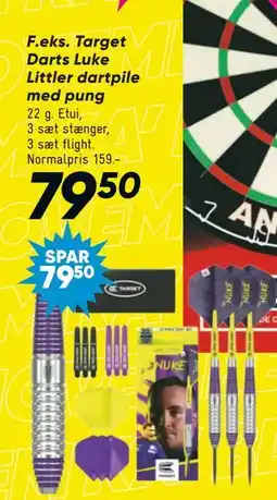 Bilka Target Darts Luke Littler dartpile med pung, DKK 79.5 tilbud