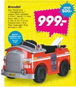 Bilka Brandbil, DKK 999 tilbud