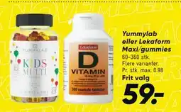 Bilka Yummylab eller Lekaform Maxi/gummies, DKK 59 tilbud