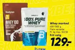Bilka Whey marked, DKK 129 tilbud
