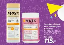 Bilka Husk kosttilskud eller mælke syrebakterier, DKK 115 tilbud