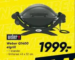 Bilka Weber Q1400 elgrill, DKK 1999 tilbud