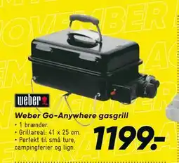 Bilka Weber Go-Anywhere gasgrill, DKK 1199 tilbud