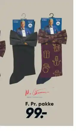 Bilka Mads Christensen strømper og butterfly, DKK 99 tilbud