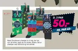 Bilka Mads Christensen strømper, DKK 50 tilbud