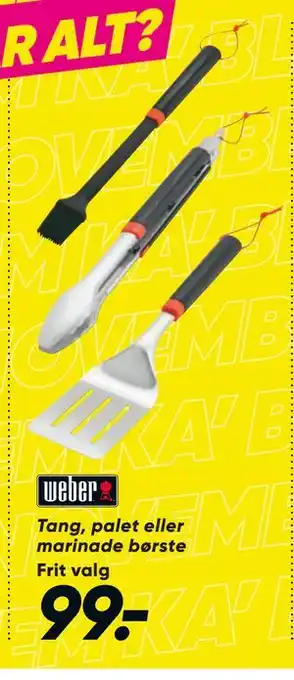 Bilka Tang, palet eller marinade børste, DKK 99 tilbud