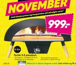 Bilka Turtle 3.0 pizzaovn, DKK 999 tilbud