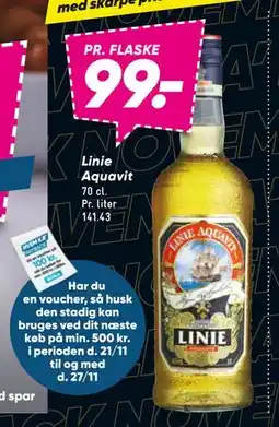 Bilka Linie Aquavit, DKK 99 tilbud