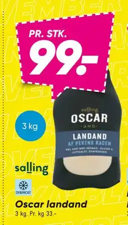 Bilka Oscar landand, DKK 99 tilbud