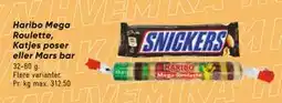 Bilka Haribo Mega Roulette, Katjes poser eller Mars bar, DKK 10 tilbud