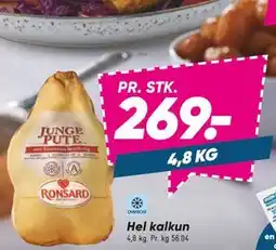 Bilka Hel kalkun, DKK 269 tilbud