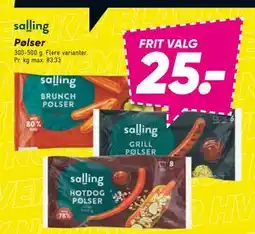 Bilka Pølser, DKK 25 tilbud