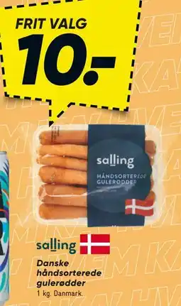 Bilka Danske håndsorterede gulerødder, DKK 10 tilbud