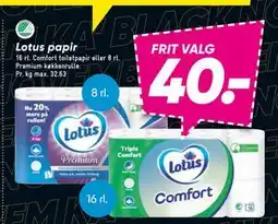 Bilka Lotus papir, DKK 40 tilbud
