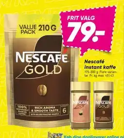 Bilka Nescafé instant kaffe, DKK 79 tilbud