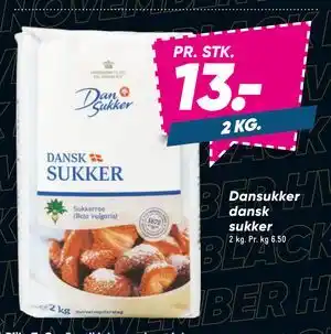 Dansukker dansk sukker, DKK 13