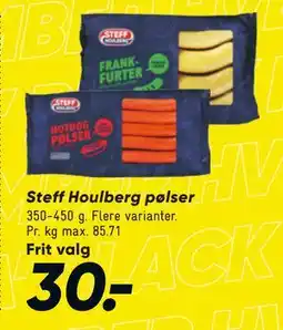 Bilka Steff Houlberg pølser, DKK 30 tilbud
