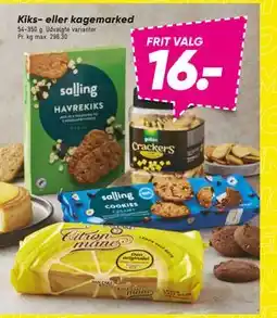 Bilka Kiks- eller kagemarked, DKK 16 tilbud