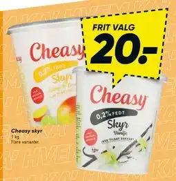 Bilka Cheasy skyr, DKK 20 tilbud