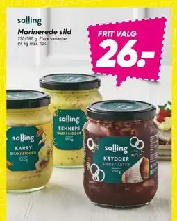 Bilka Marinerede sild, DKK 26 tilbud