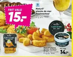 Bilka Naturli’ plante de mer marked, DKK 15 tilbud