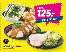 Bilka Middagsretter, DKK 125 tilbud