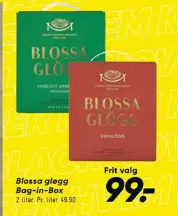 Bilka Blossa gløgg Bag-in-Box, DKK 99 tilbud