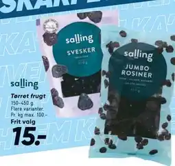 Bilka Tørret frugt, DKK 15 tilbud