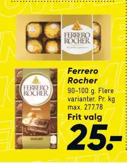 Bilka Ferrero Rocher, DKK 25 tilbud